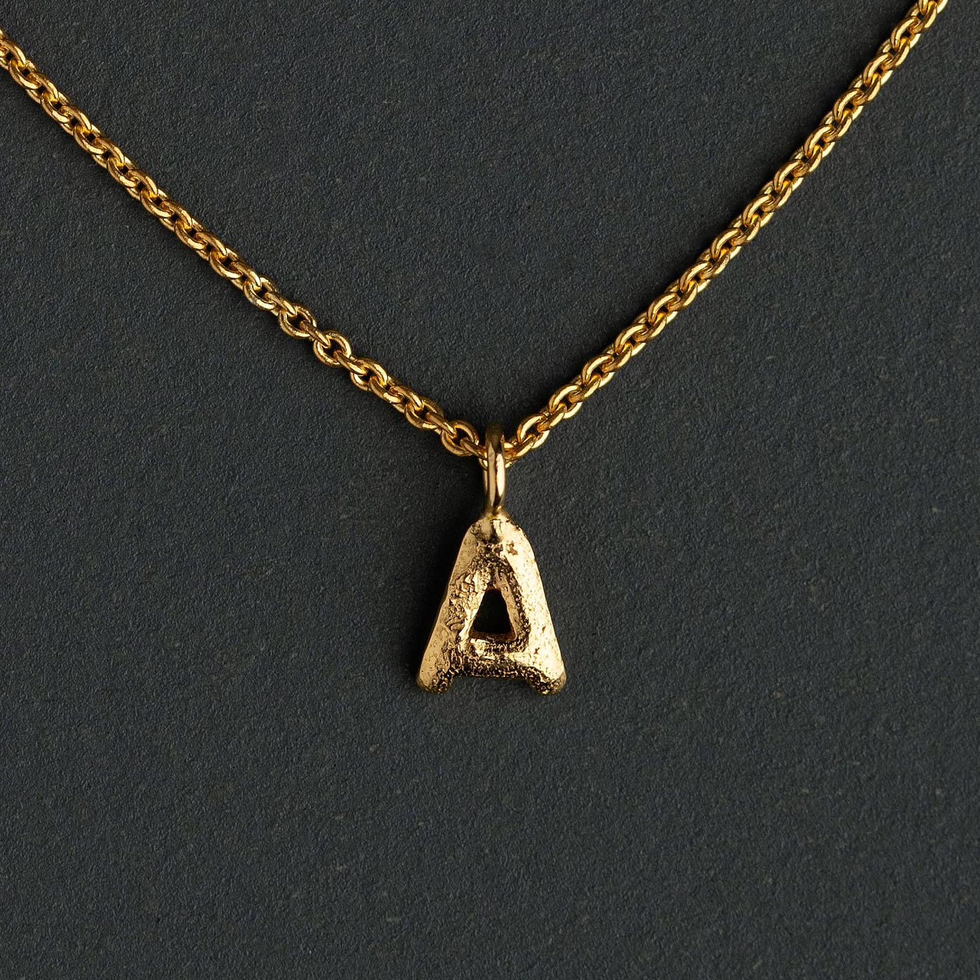 Soup Letter Pendant with Chain