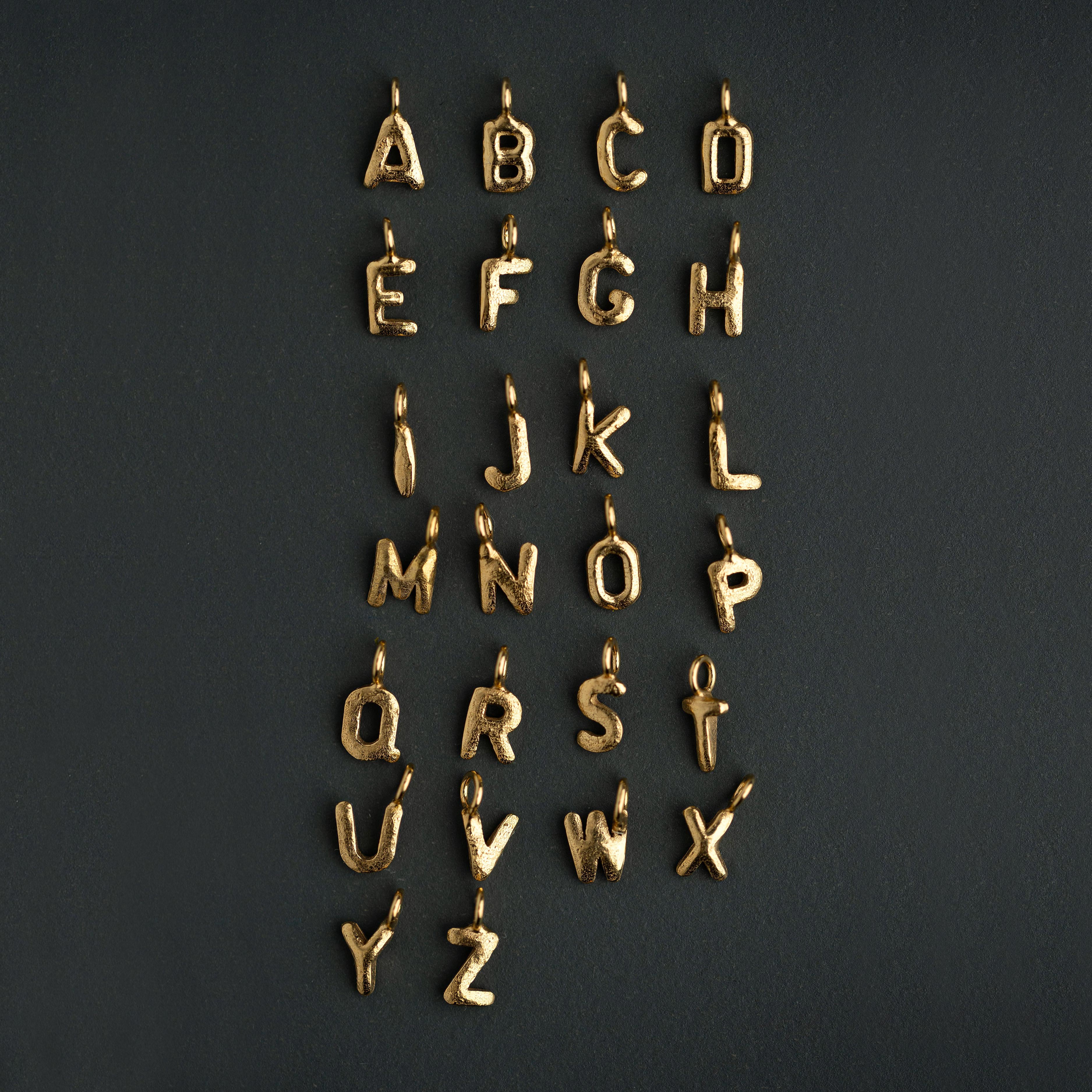 Soup Letter Pendant with Chain