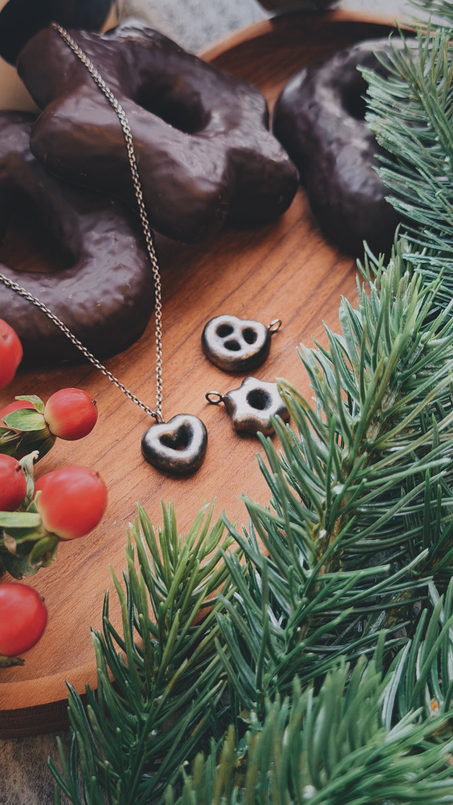 mini lebkuchen – anhänger mit kette