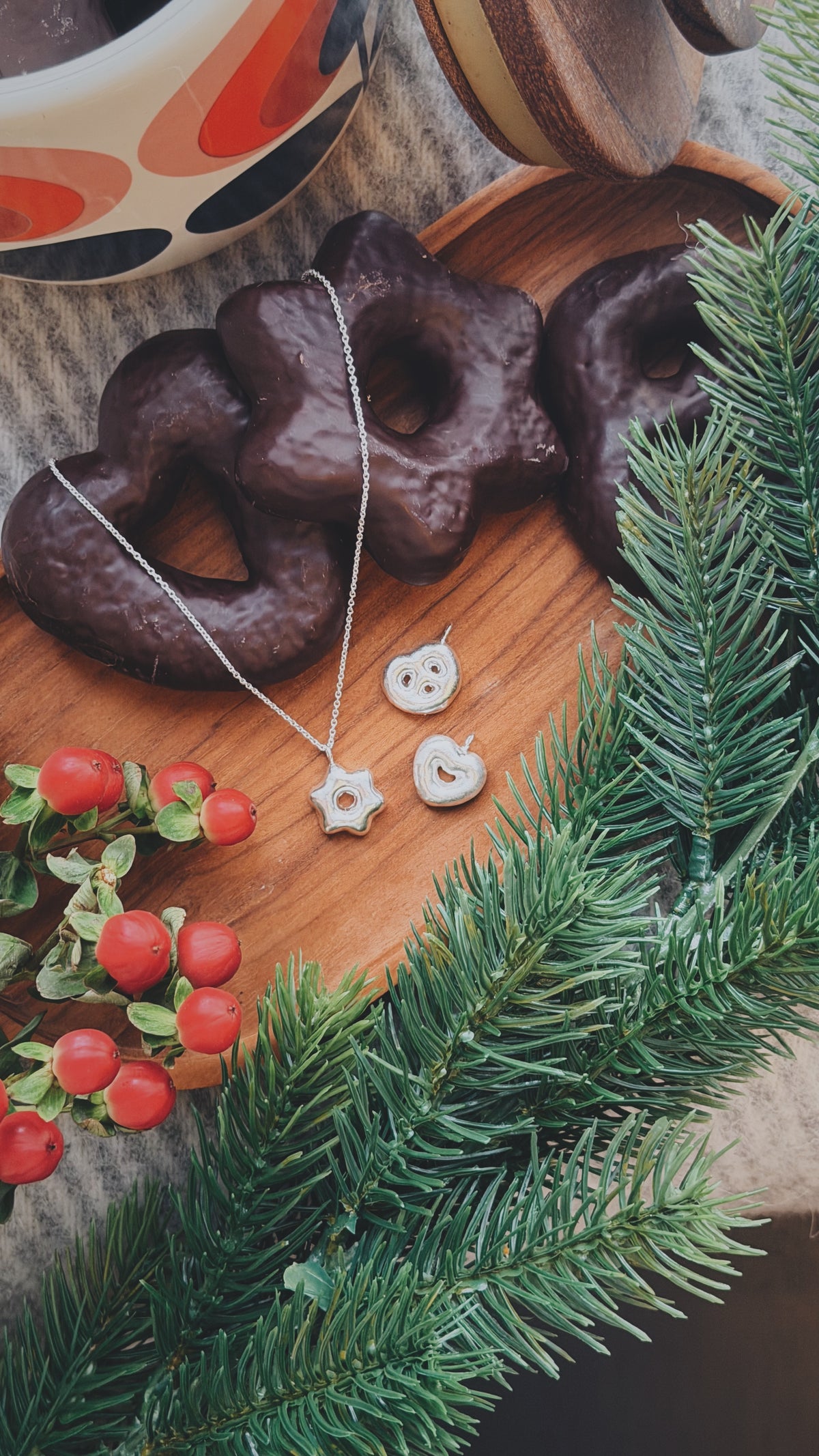 mini lebkuchen – anhänger mit kette