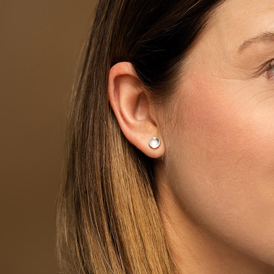 Sister of Pearl Stud Earrings