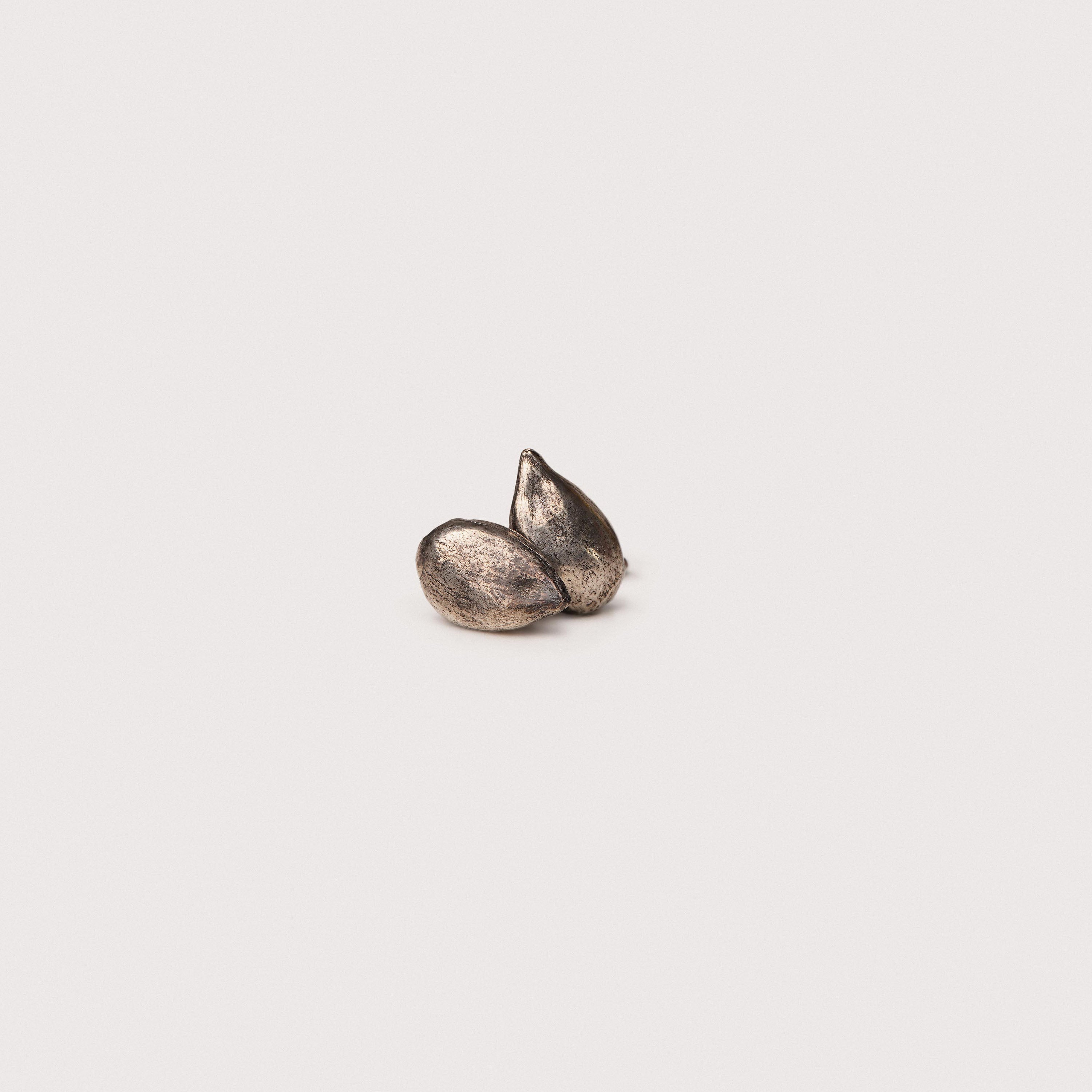 Apple core stud earrings