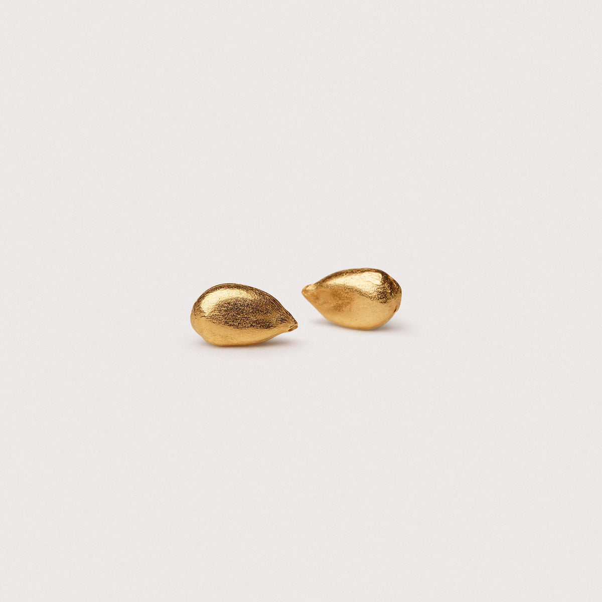 Apple core stud earrings