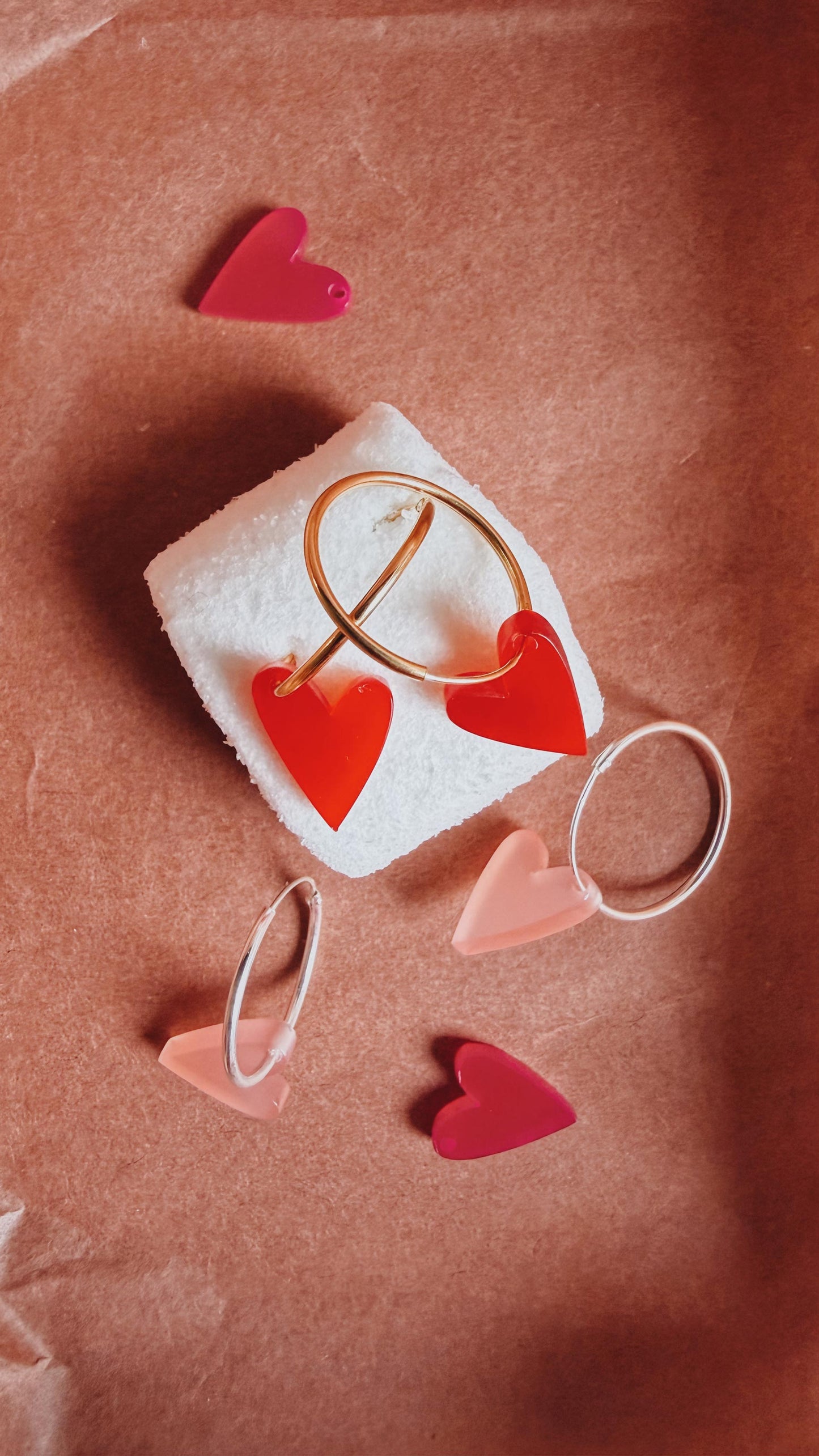 LOVE – creolen mini herz