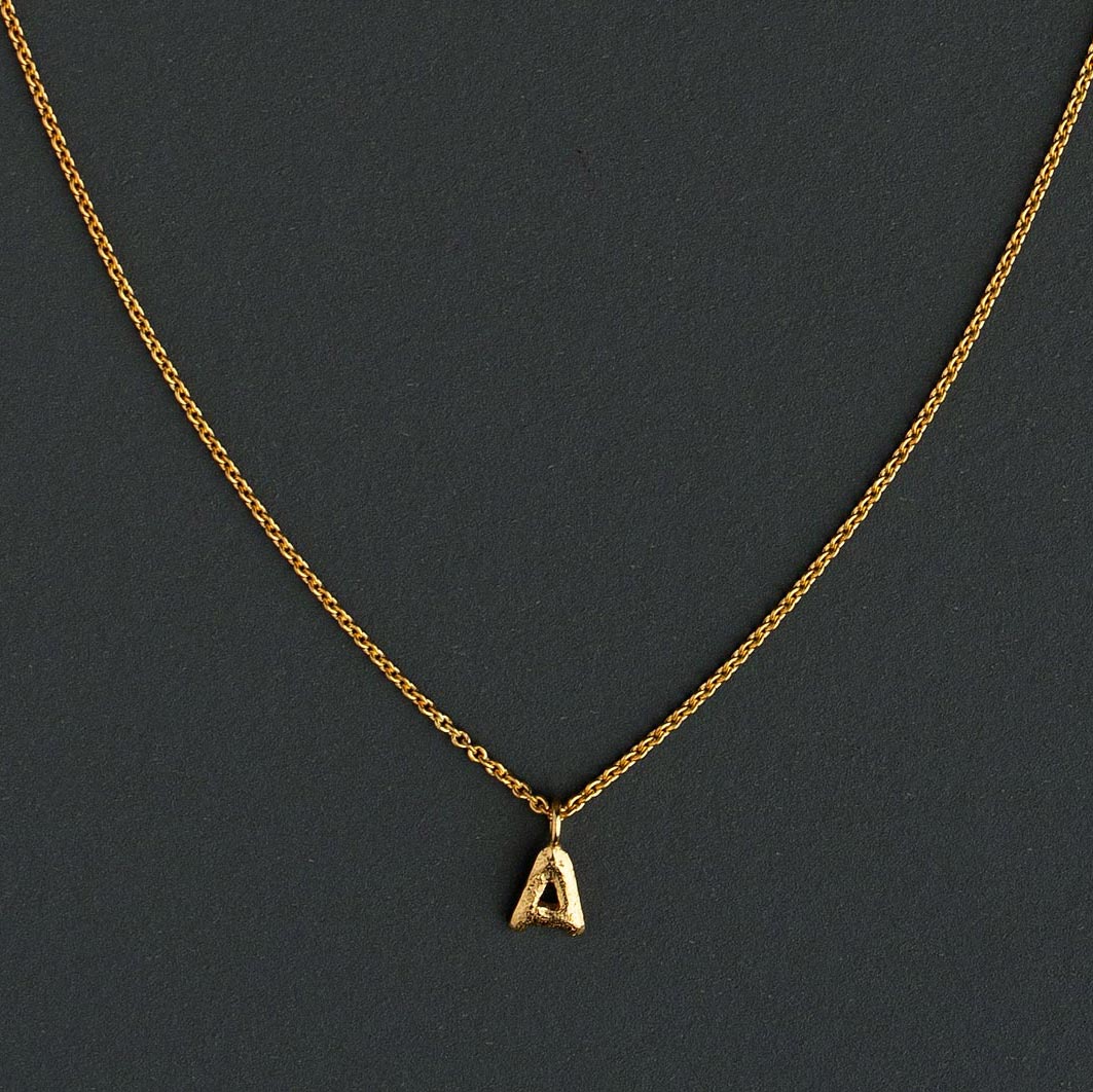 Soup Letter Pendant with Chain